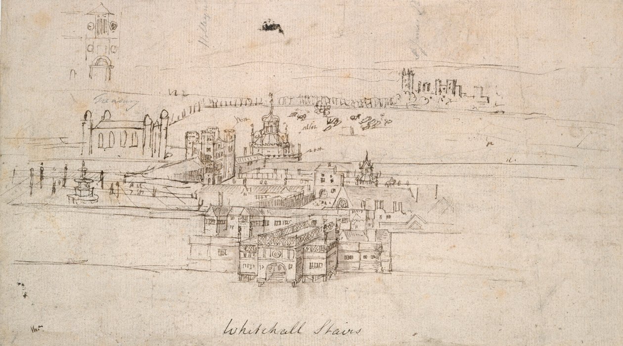 La Torre di Londra, c. 1550-1560 da Anthonis van den Wyngaerde