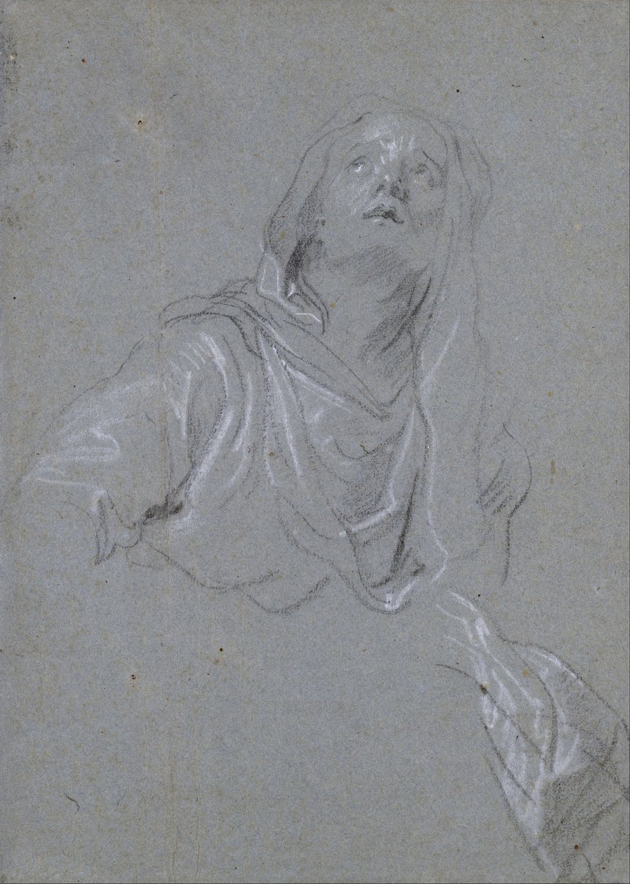 Studio di una Madonna che guarda verso l