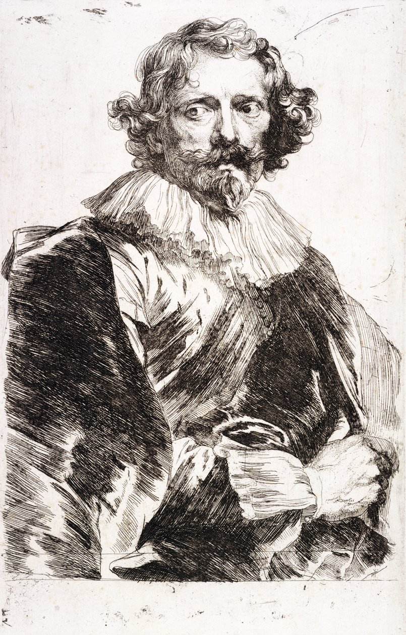 Ritratto di Lucas Vorsterman, c.1631 da Anthony van Dyck