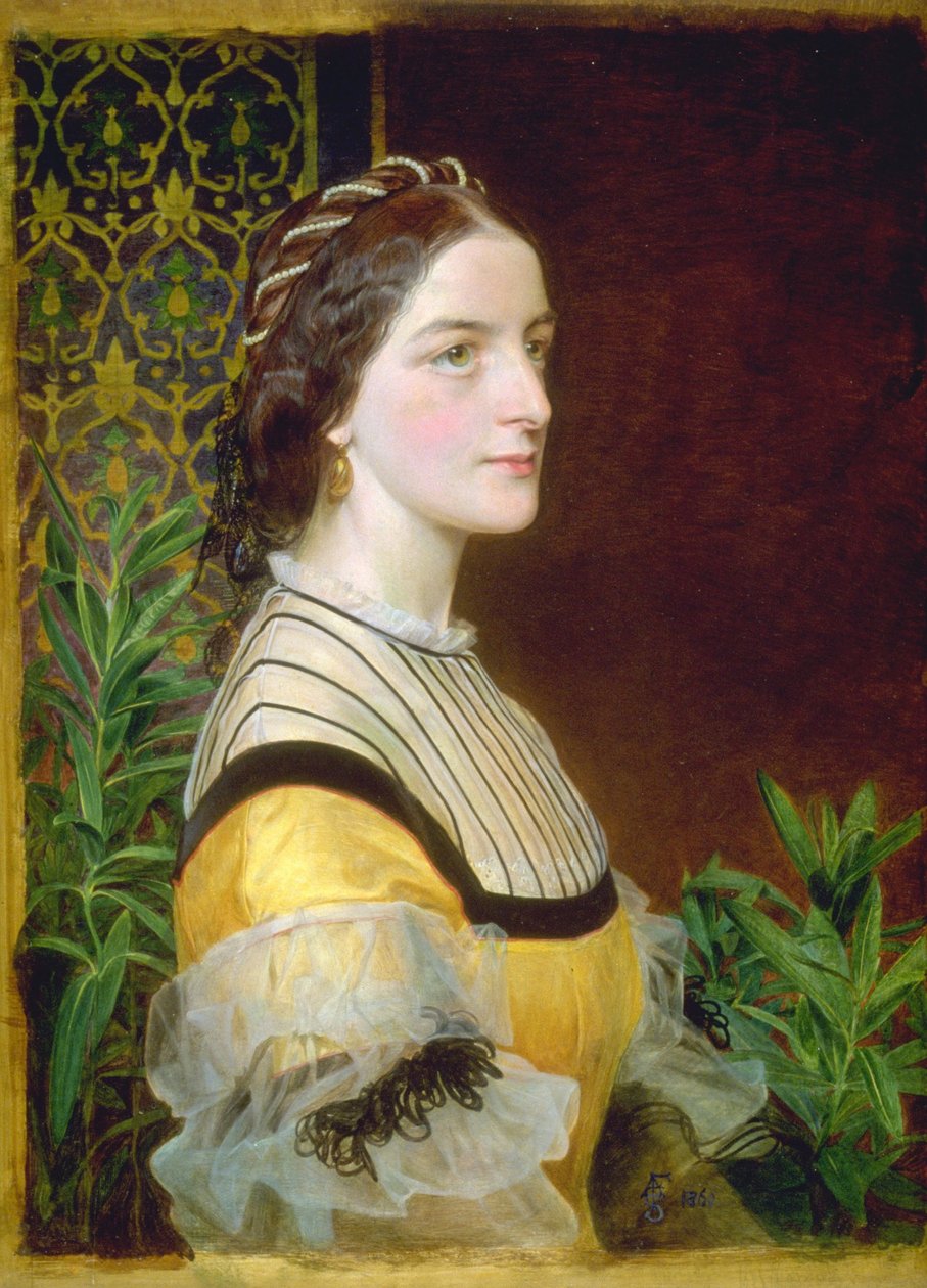 Ritratto di una signora, probabilmente Anne Simms Reeve di Brancaster Hall, Norfolk da Anthony Frederick Augustus Sandys