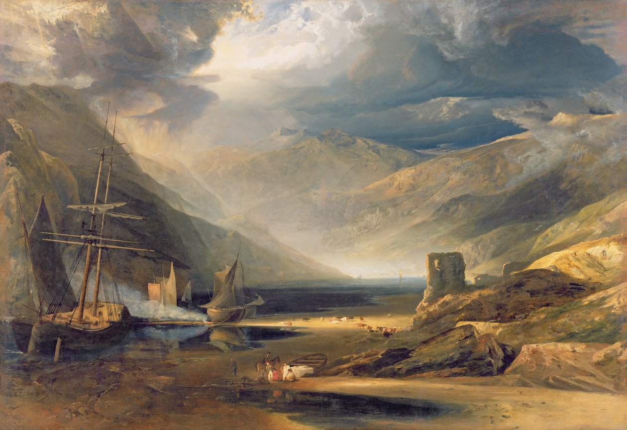 Una tempesta che passa sulla costa del Merionethshire, 1818 da Anthony Vandyke Copley Fielding