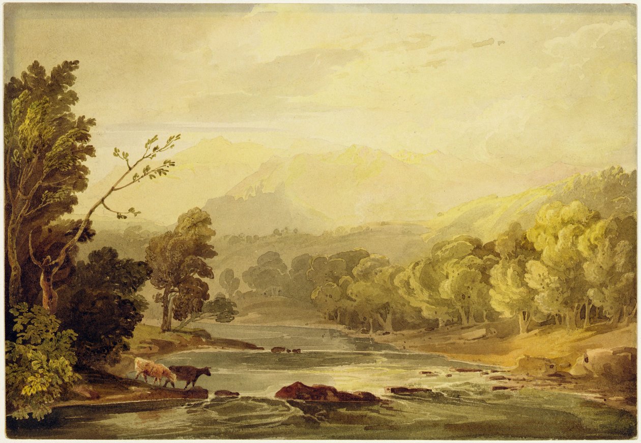 Veduta sul Brathay vicino ad Ambleside da Anthony Vandyke Copley Fielding