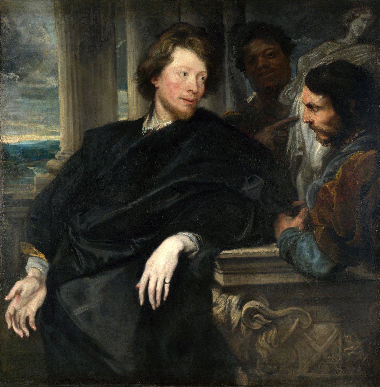 George Gage con due uomini e Thom Yorke da Anthony van Dyck