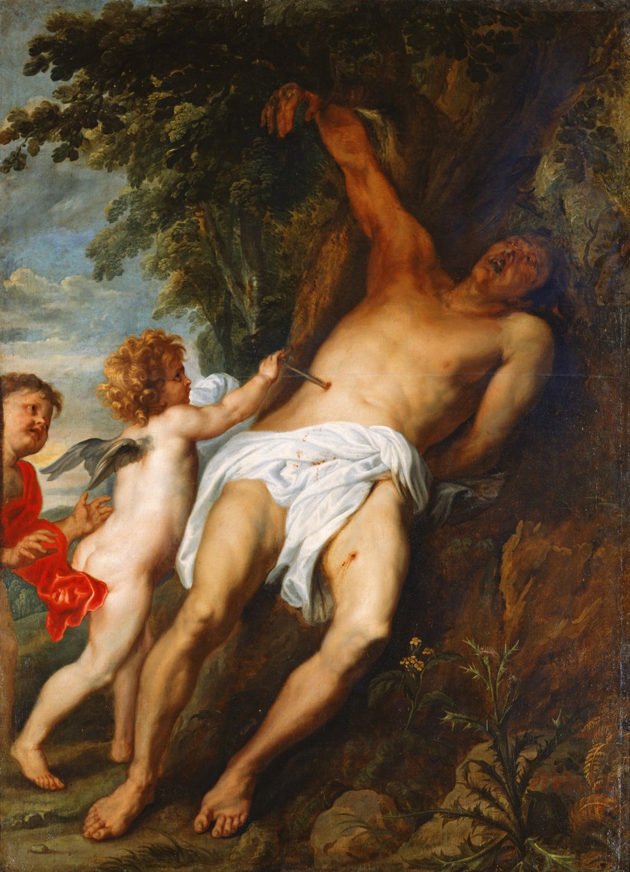 San Sebastiano salvato dagli angeli da Anthony van Dyck