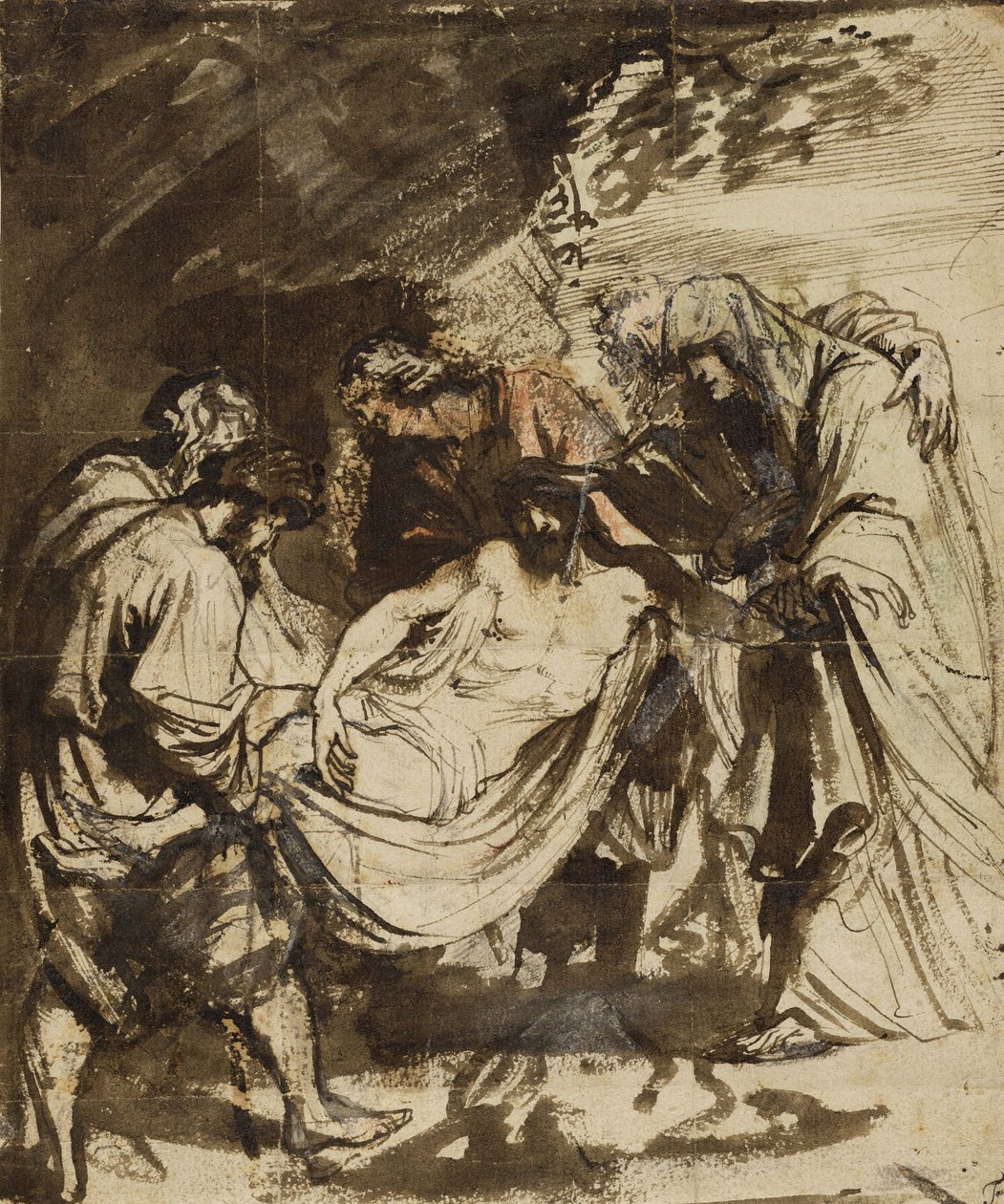 La sepoltura (recto) da Anthony van Dyck