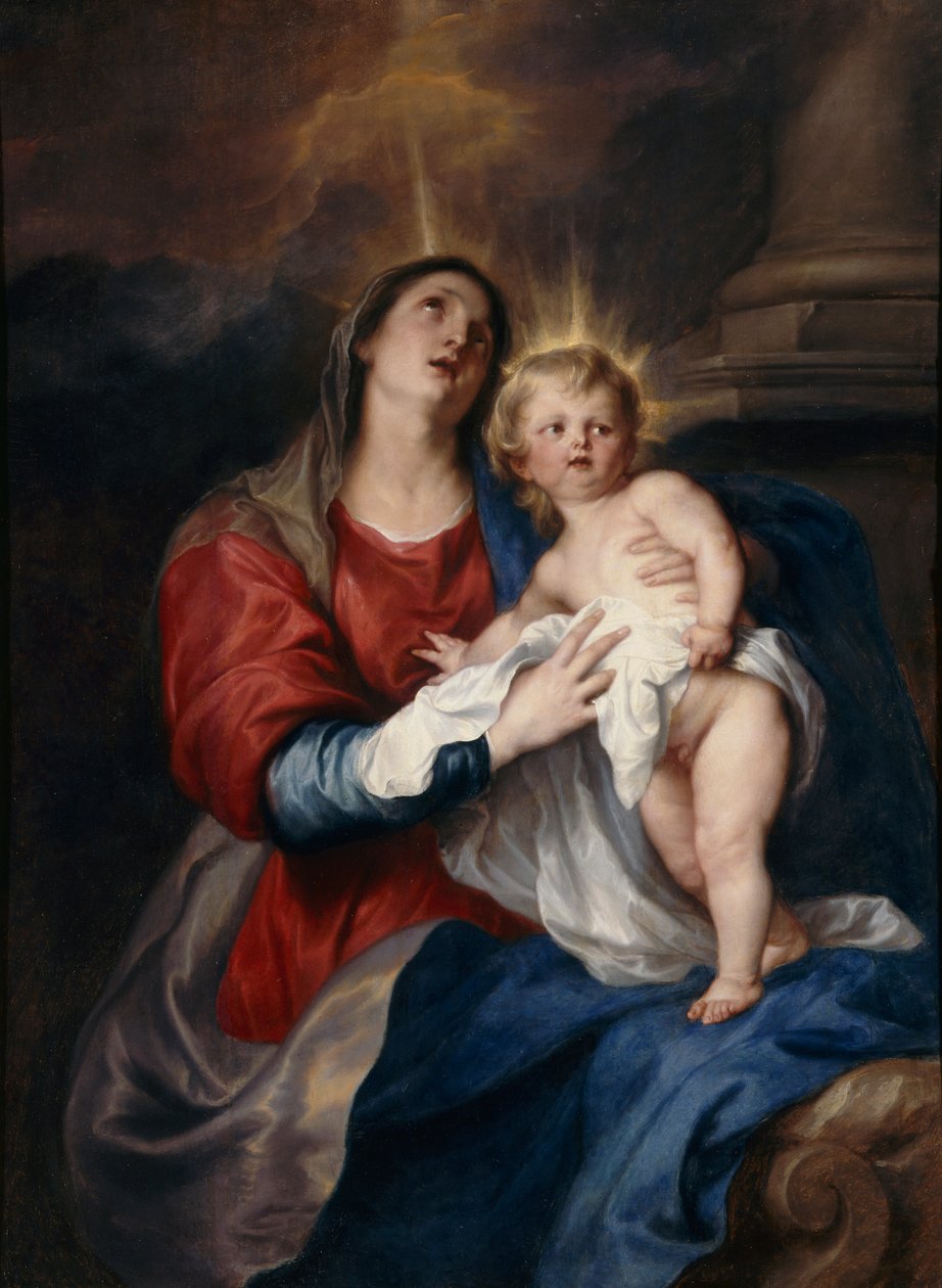 La Vergine e il Bambino, 1628 da Anthony van Dyck