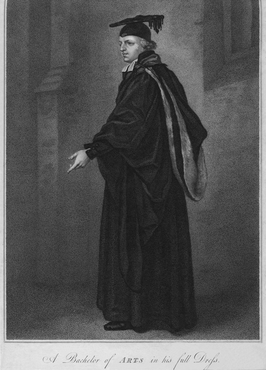 Un laureato in abito completo, 1796 da Anthony Cardon