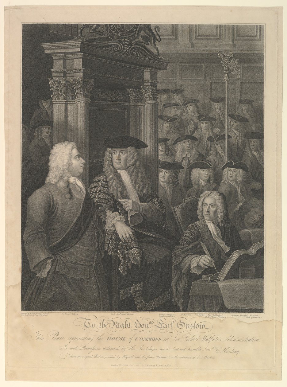 Camera dei Comuni - Amministrazione di Sir Robert Walpole, 1 novembre 1803 da Anthony Fogg