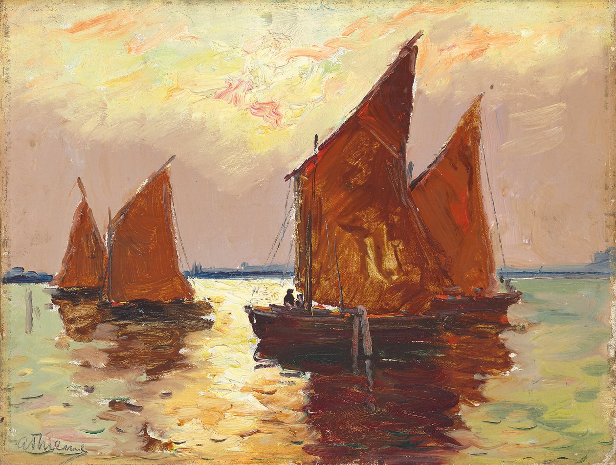 Acque veneziane (olio su tela) da Anthony Thieme