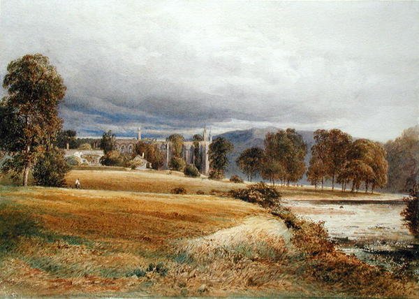 Abbazia di Bolton dal fiume Wharfe, vista sud, c.1825 da Anthony Vandyke Copley Fielding