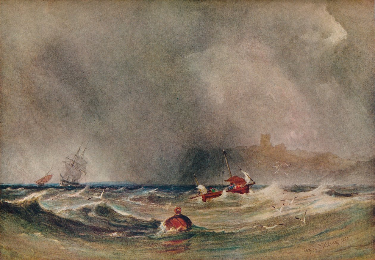 Tempesta al largo di Whitby, 1851, 1930 da Anthony Vandyke Copley Fielding