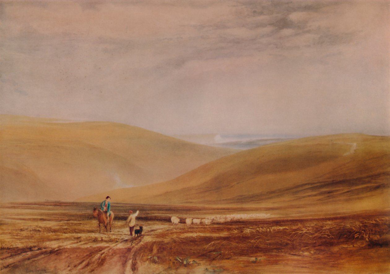 Le Downs vicino a Beachy Head da Anthony Vandyke Copley Fielding