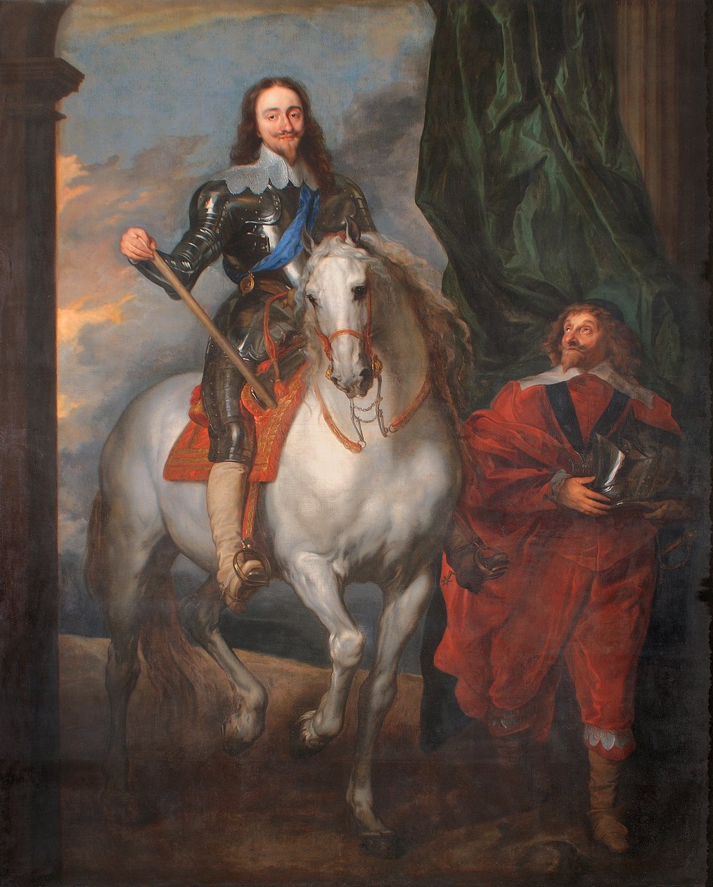 Carlo I a Cavallo con M. De St. Antoine da Anthony van (after) Dyck