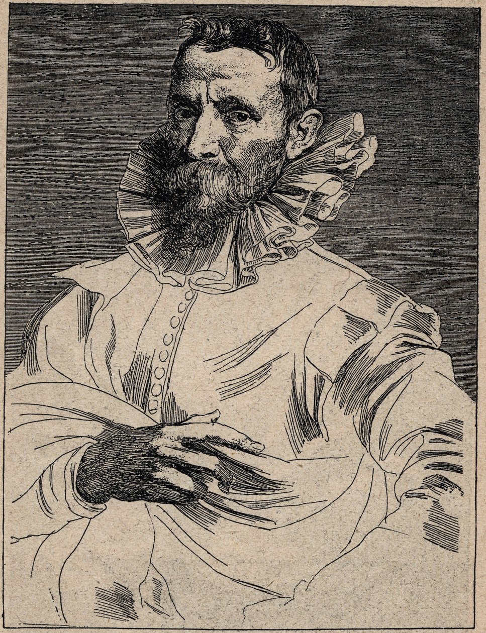 Jan Brueghel il Vecchio - incisione dopo Anthony van Dyck da Anthony van (after) Dyck