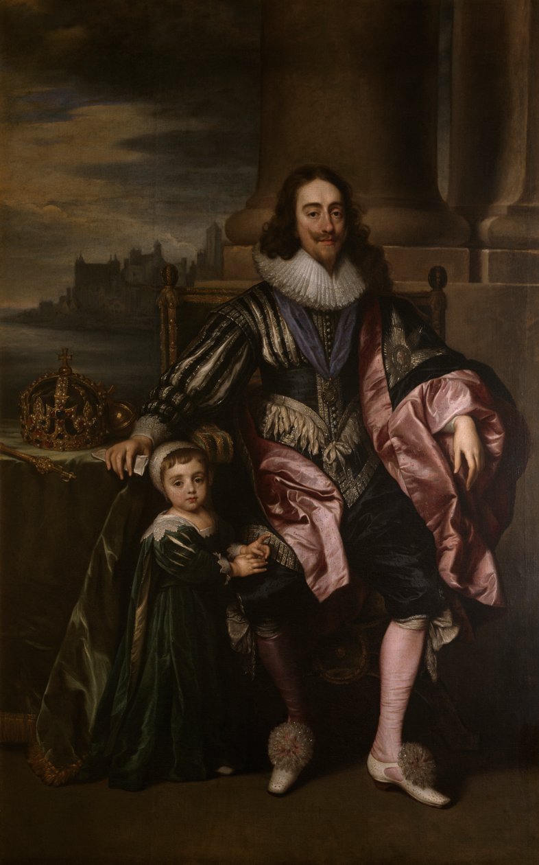 Re Carlo I e Principe Carlo da Anthony van (after) Dyck