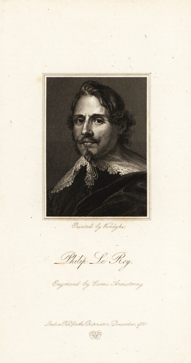 Ritratto del Barone Philippe Le Roy, diplomatico fiammingo da Anthony van (after) Dyck