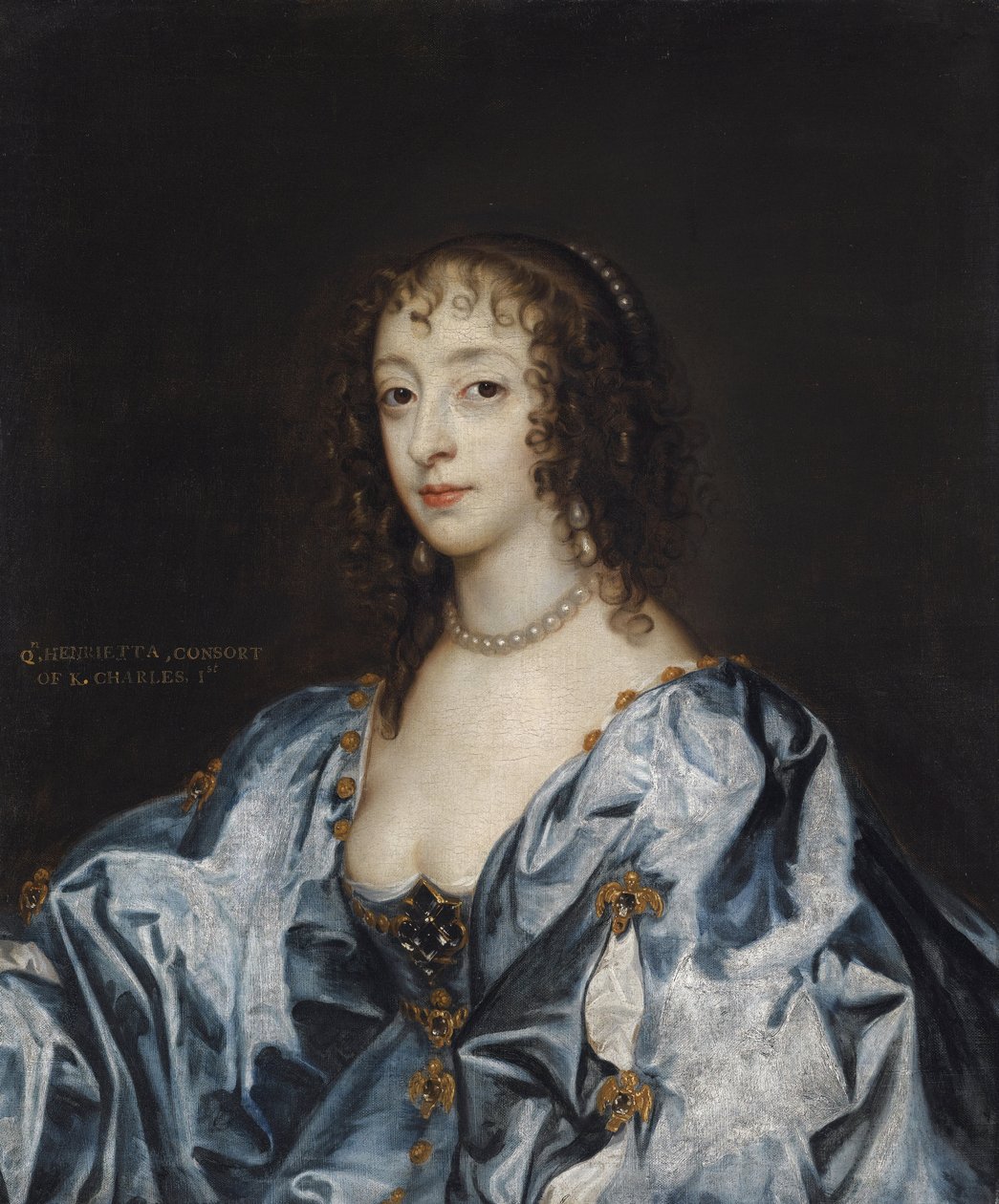 Ritratto della Regina Enrichetta Maria di Francia da Anthony van (studio of) Dyck