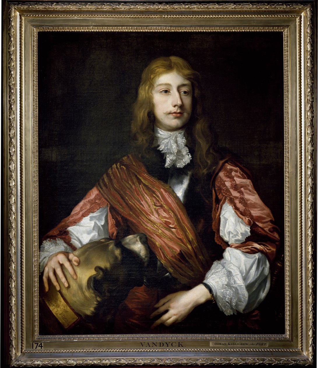 Thomas Killigrew e il suo cane da Anthony van (studio of) Dyck