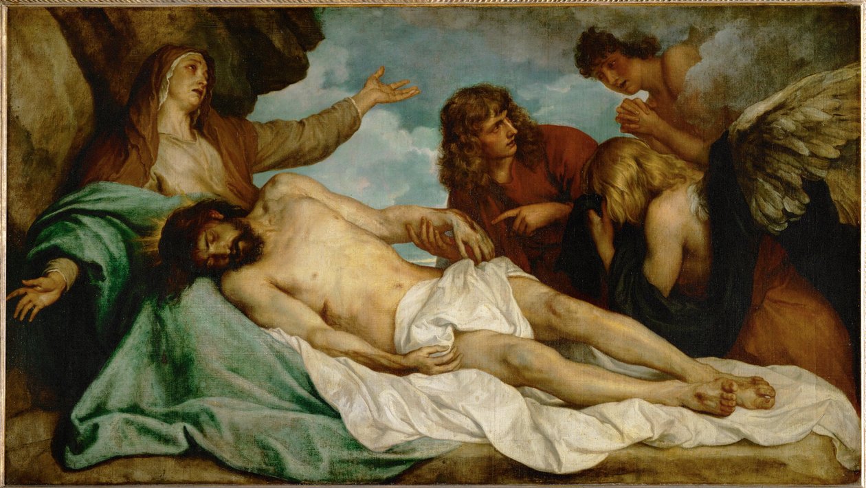 Compianto di Cristo (olio su tela) da Anthony van Dyck