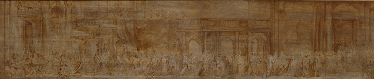 Carlo I e i Cavalieri della Giarrettiera in processione, 1638 da Anthony van Dyck