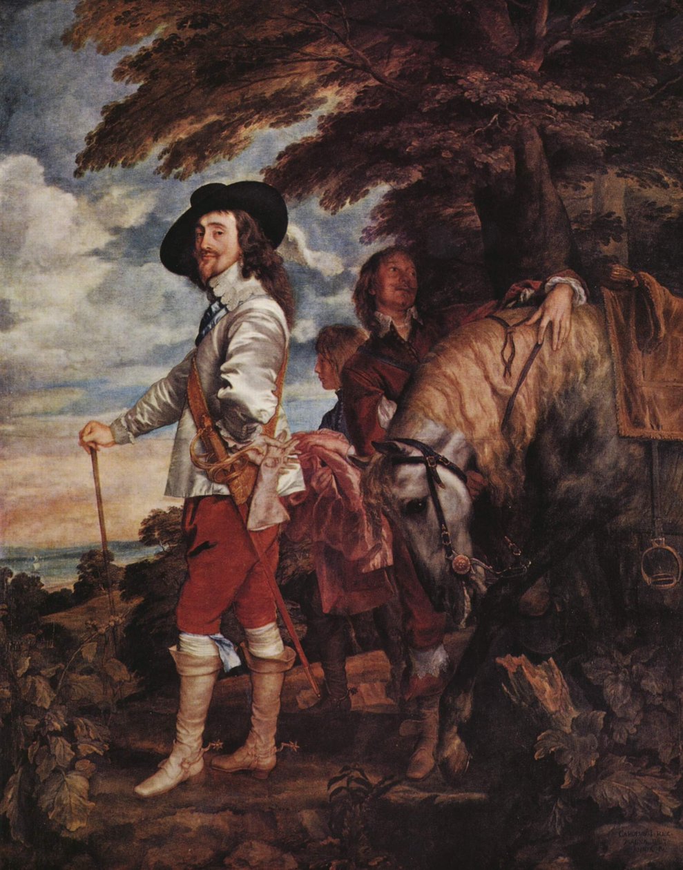 Carlo I a caccia | Anthony van Dyck | Stampa d'arte