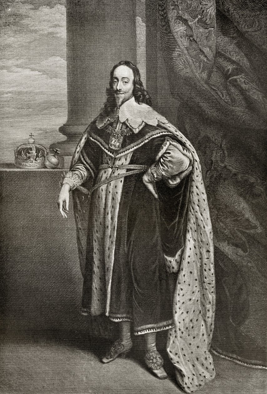 Carlo I, inciso da Sir Robert Stange, da 
