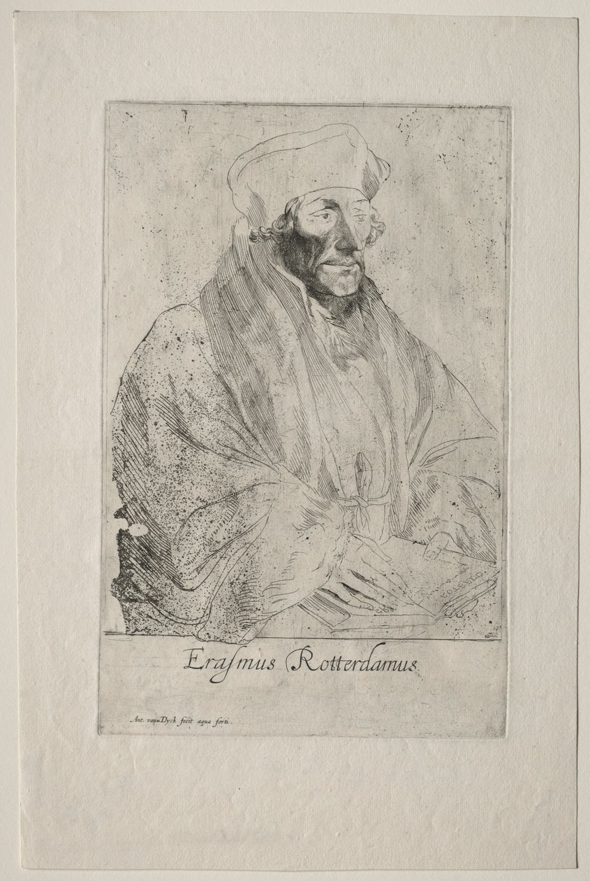 Desiderio Erasmo da Rotterdam da Anthony van Dyck