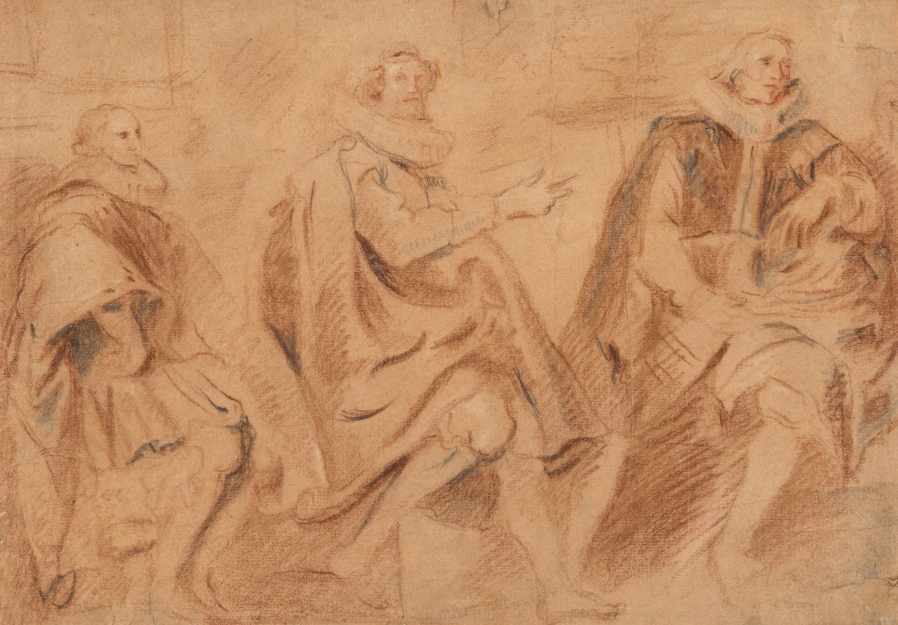 Tre assessori di Bruxelles da Anthony van Dyck