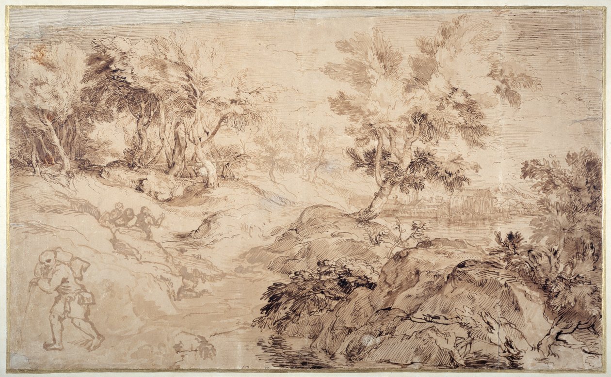 Paesaggio nello stile di Tiziano da Anthony van Dyck