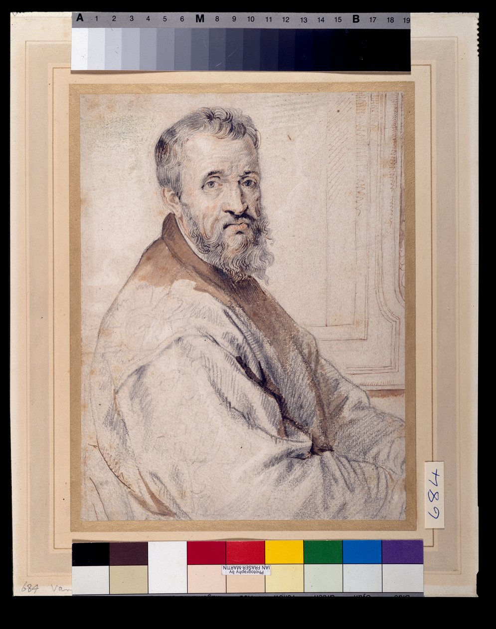 Michelangelo, ritenuto essere dopo Bugiardini o Federico Zuccaro da Anthony van Dyck