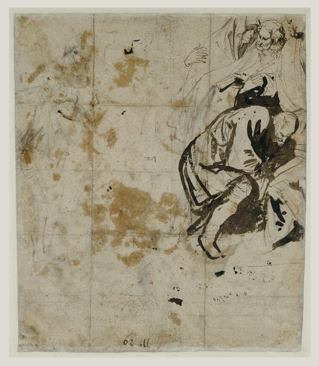 Studio parziale della Sepoltura (verso) (1617-18) da Anthony van Dyck