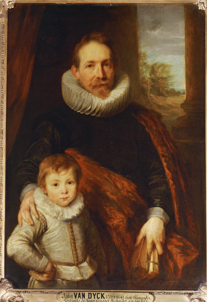 Ritratto di padre e figlio, noto anche come Guillaume Richardot ... da Anthony van Dyck