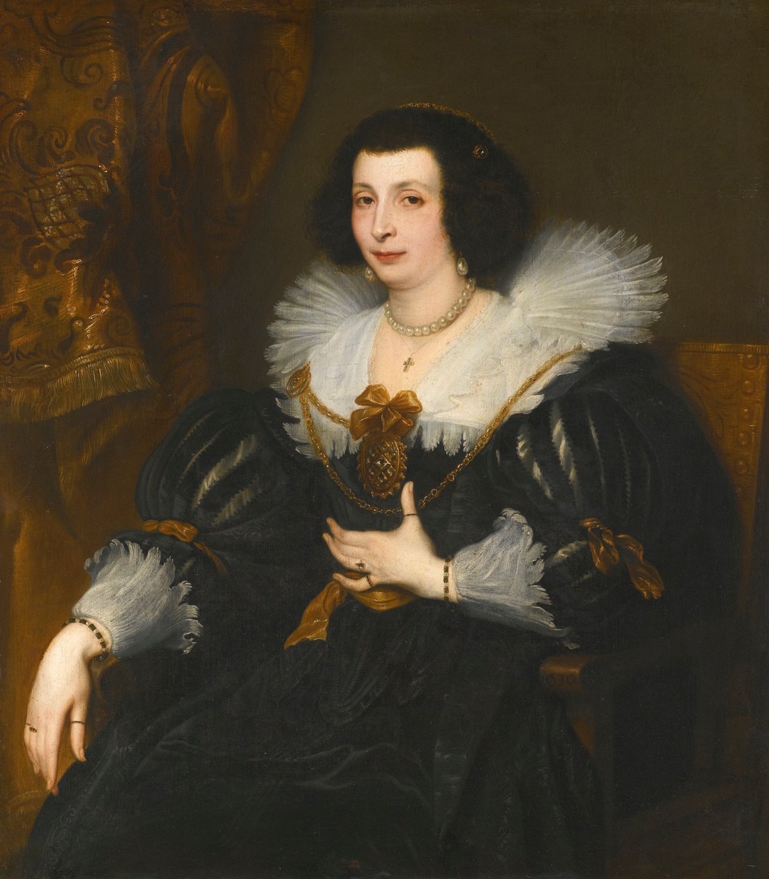 Ritratto di Anna Maria de Çamudio (-1663), moglie di Ferdinando de Boisschot da Anthony van Dyck