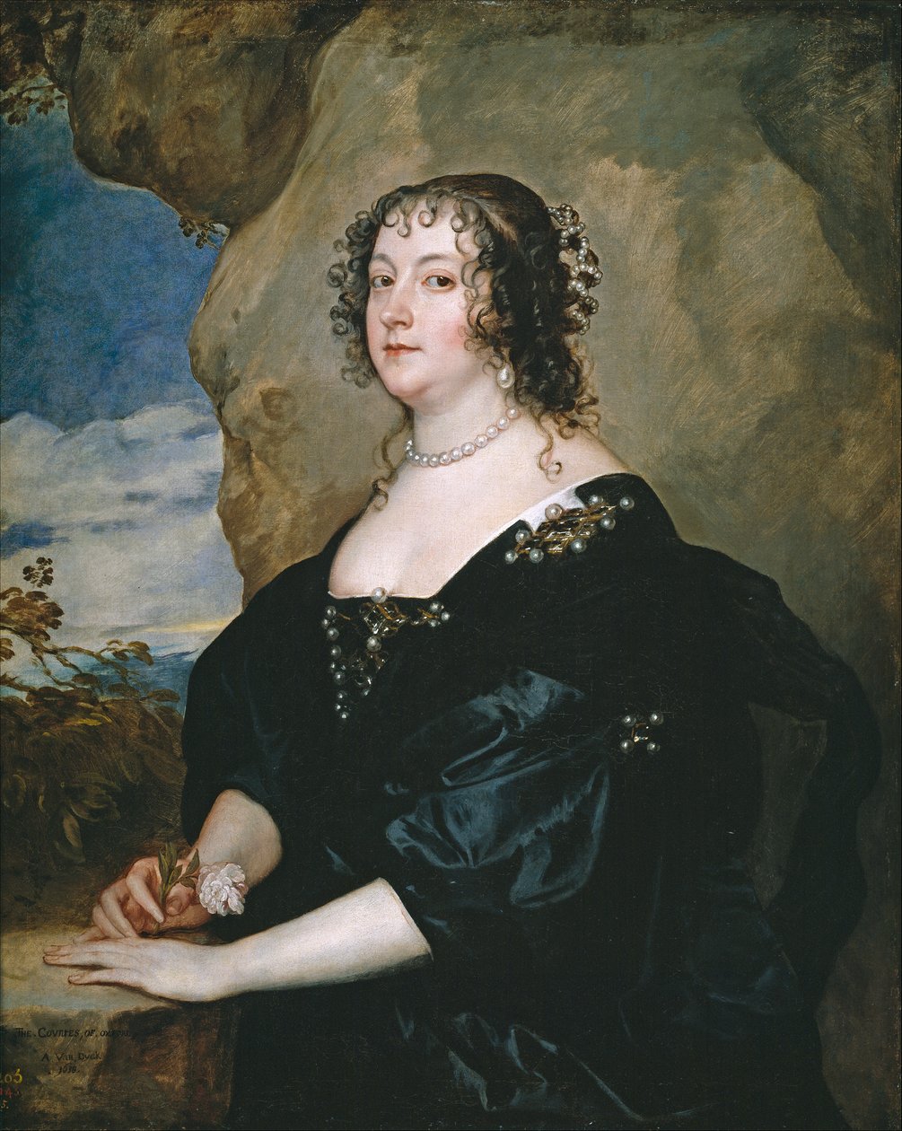 Ritratto di Beatrice Hemmema, contessa di Oxford (1580-1655) da Anthony van Dyck