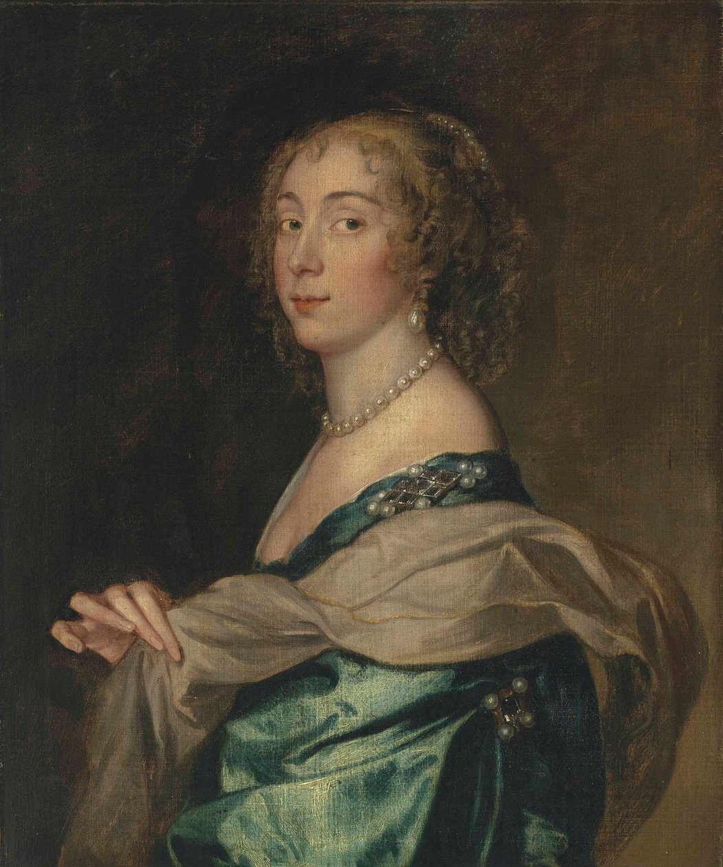 Ritratto di una signora, ritenuta Penelope, Lady Bayning (1620-1647), in seguito Lady Herbert da Anthony van Dyck
