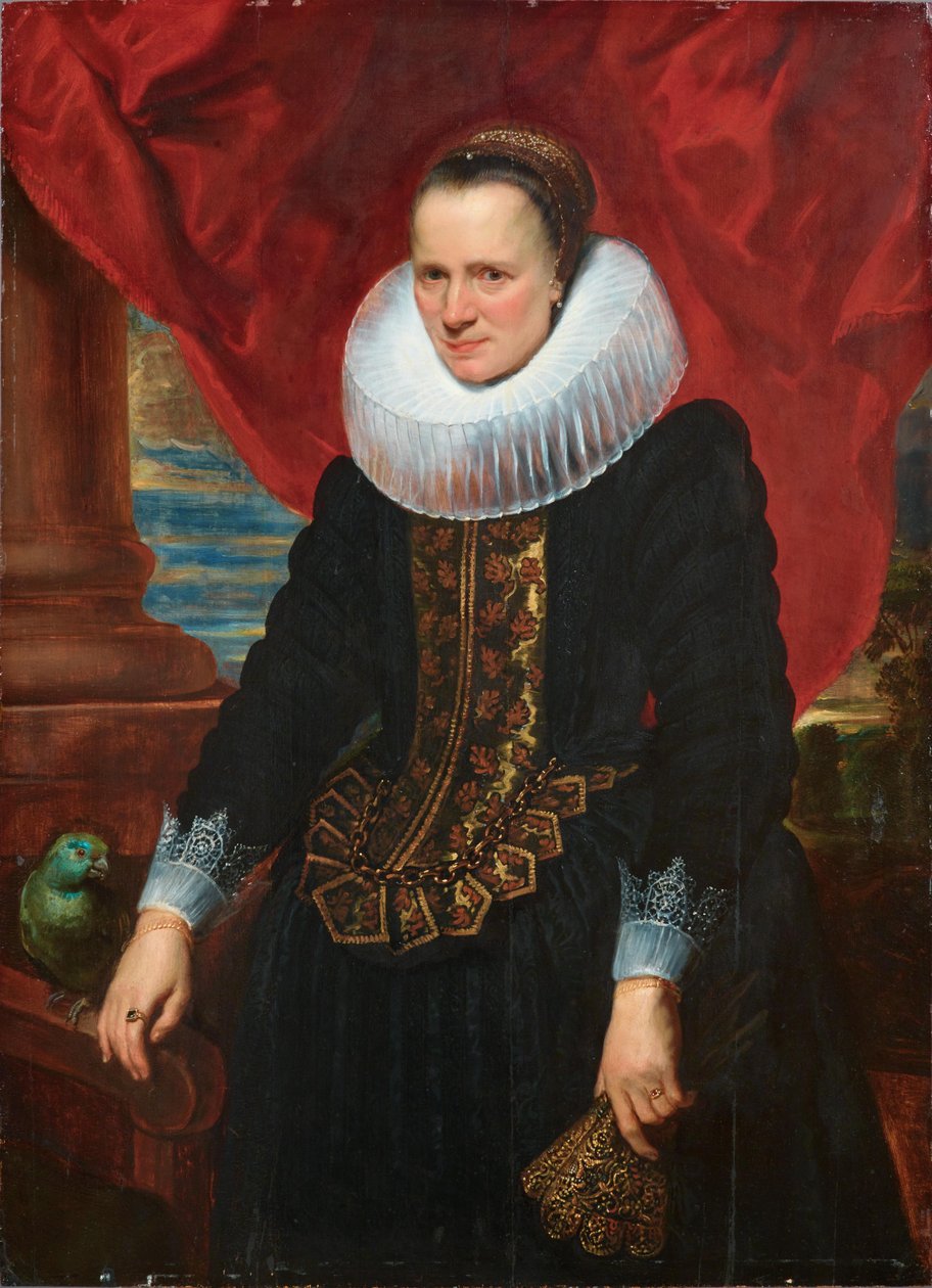 Ritratto di donna con grande gorgiera da Anthony van Dyck