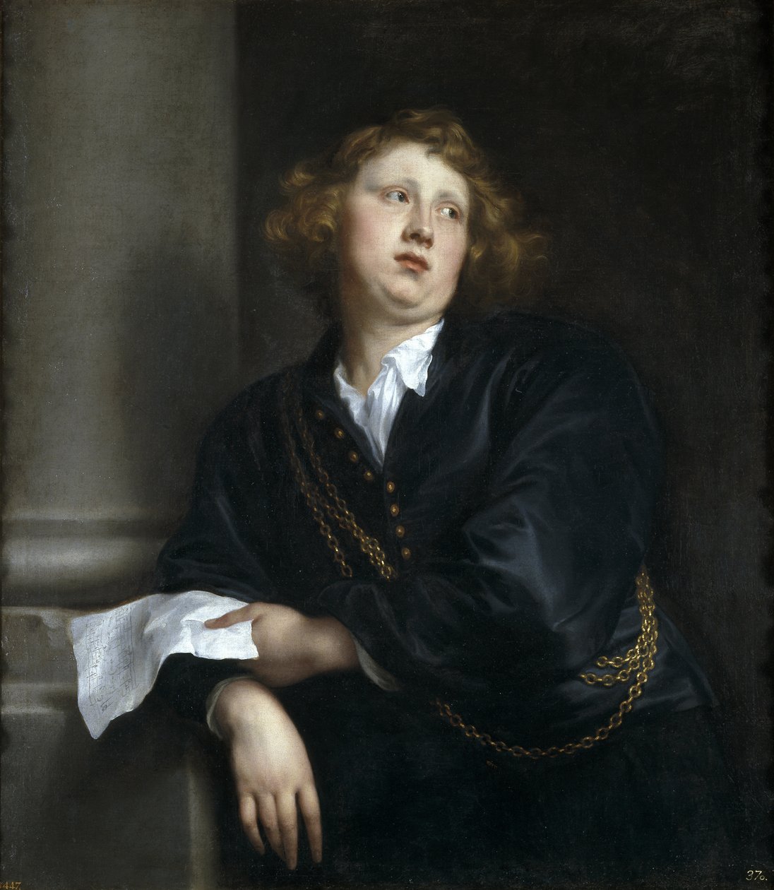 Ritratto del compositore e organista Henricus Liberti 1610-1669 da Anthony van Dyck