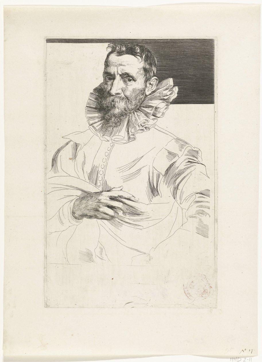 Ritratto di Jan Brueghel il Vecchio da Anthony van Dyck