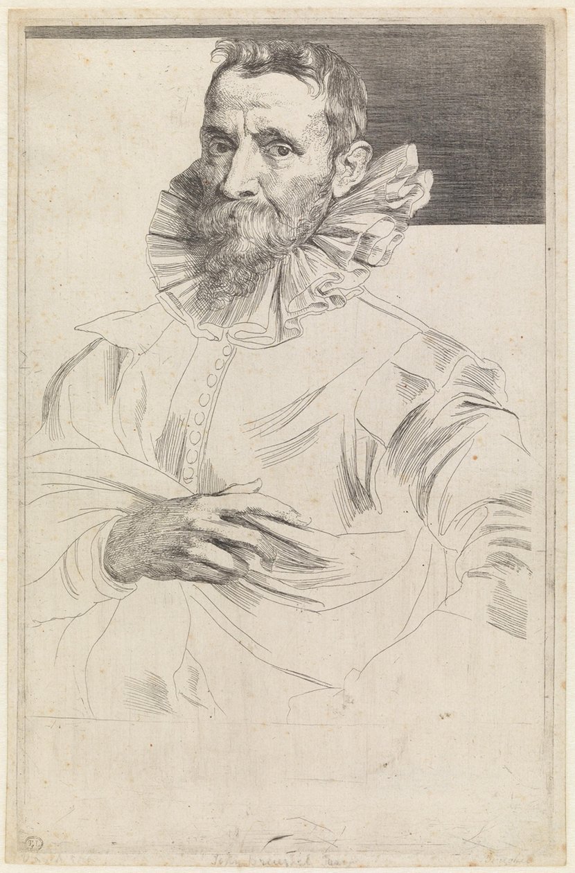 Ritratto di Jan Brueghel il Vecchio da Anthony van Dyck
