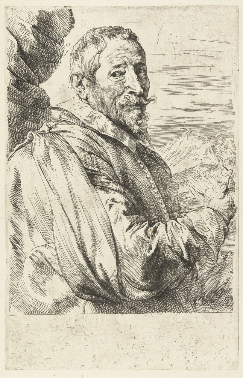 Ritratto di Joos de Momper da Anthony van Dyck