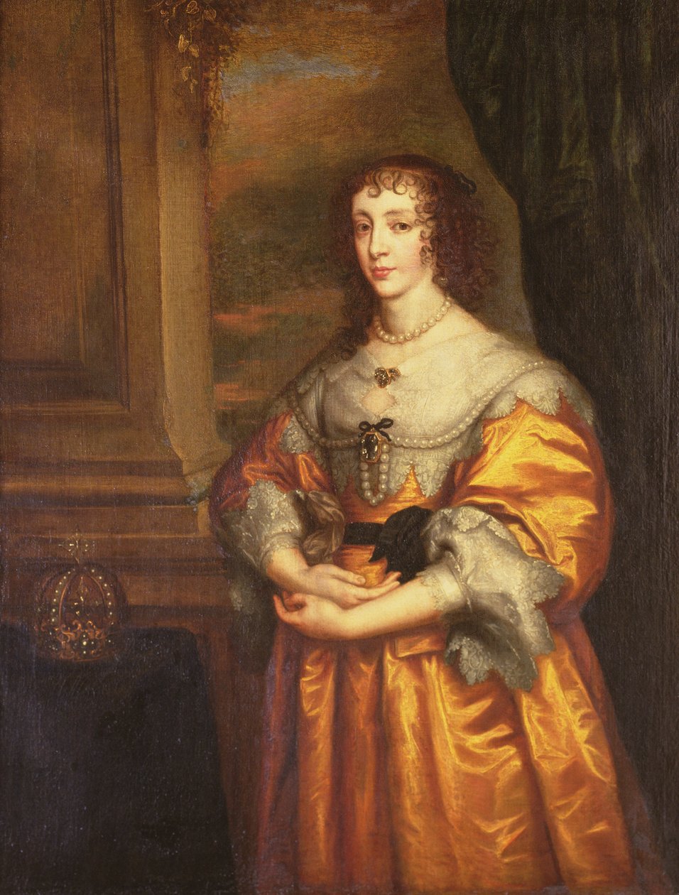Regina Enrichetta Maria, c.1633 da Anthony van Dyck