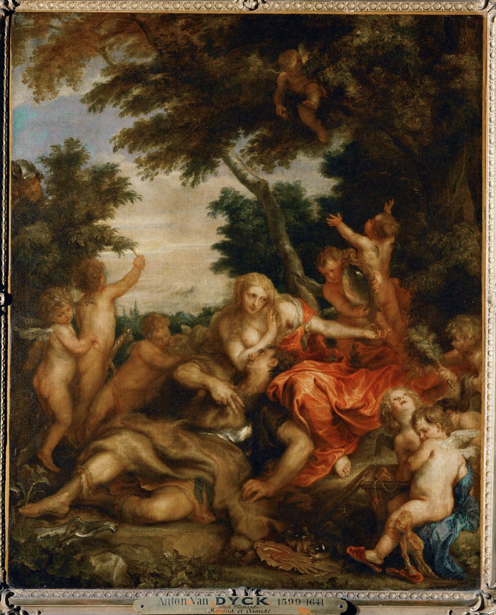 Rinaldo and Armida (from Torquato Tassos " Gerusalemme … da Anthony van Dyck