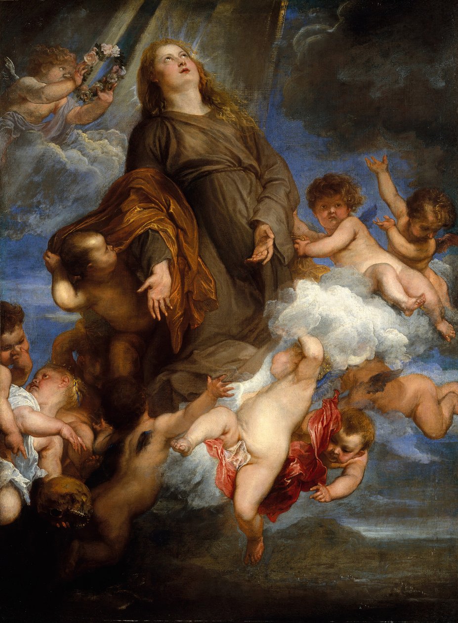 Santa Rosalia che intercede per i colpiti dalla peste di Palermo, 1624 da Anthony van Dyck
