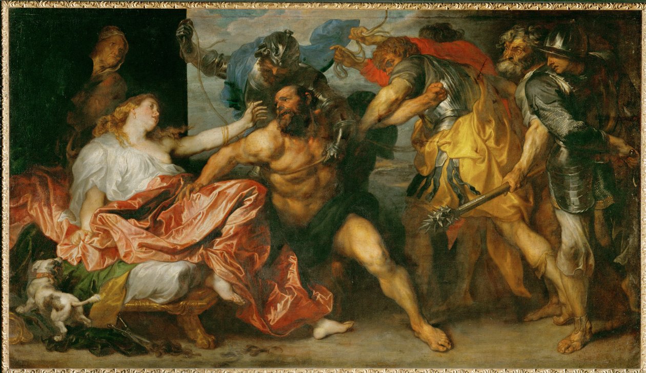 Sansone fatto prigioniero (dipinto su tela) da Anthony van Dyck