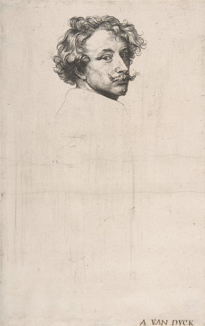 Autoritratto (dettaglio) da Anthony van Dyck