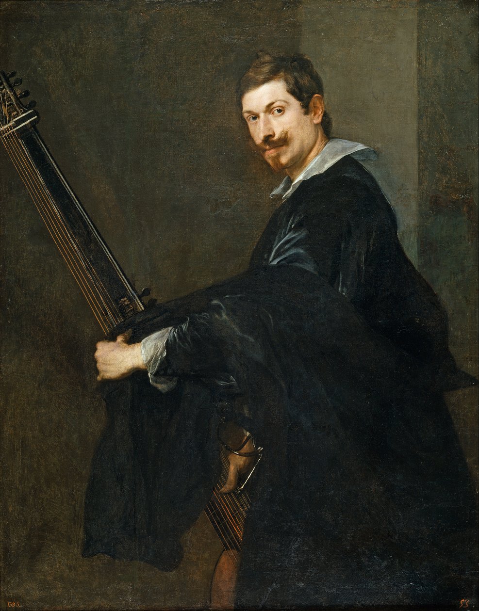 Spagnolo: Hombre con laúd Uomo con il liuto da Anthony van Dyck