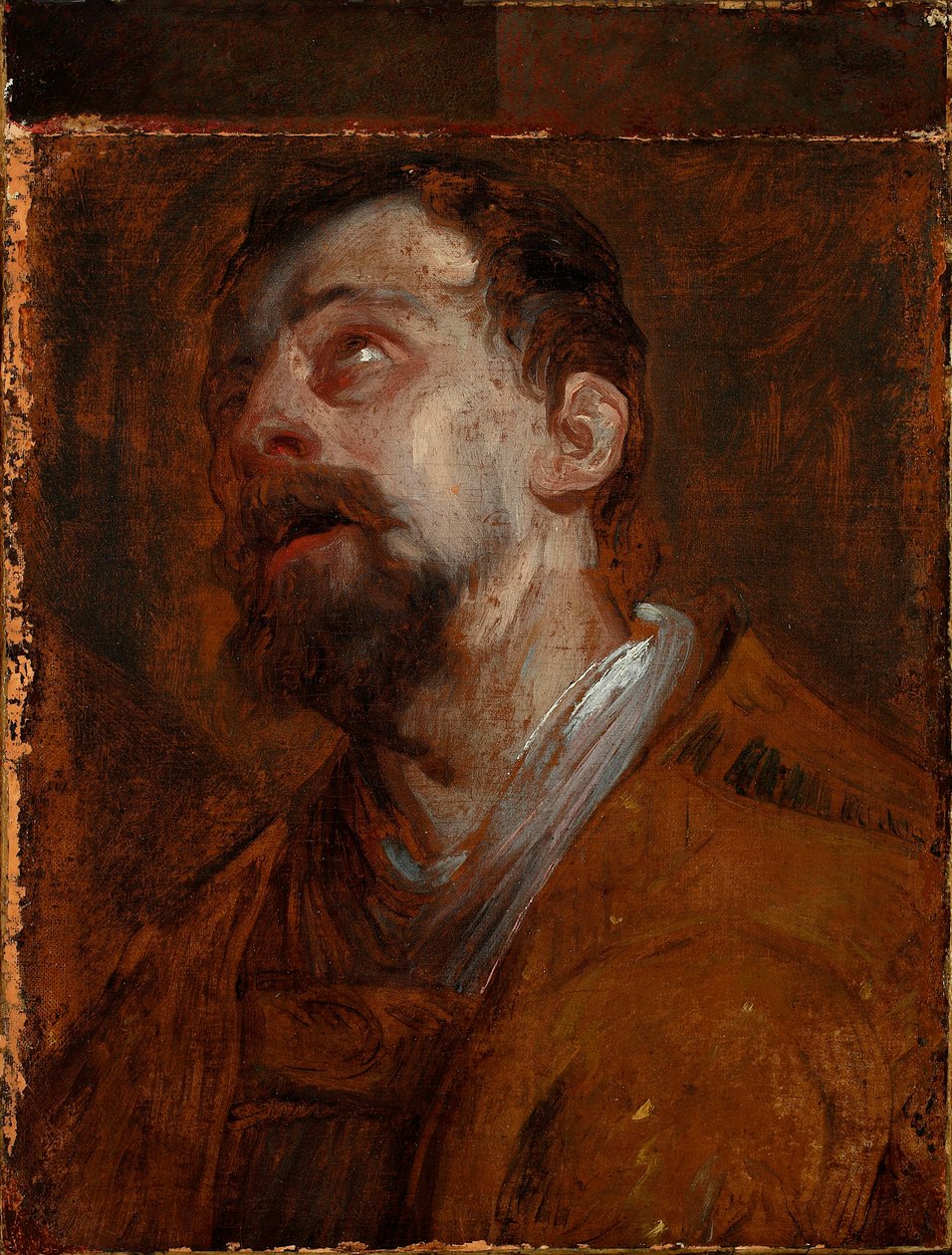 Studio della testa di san Uberto (?) da Anthony van Dyck