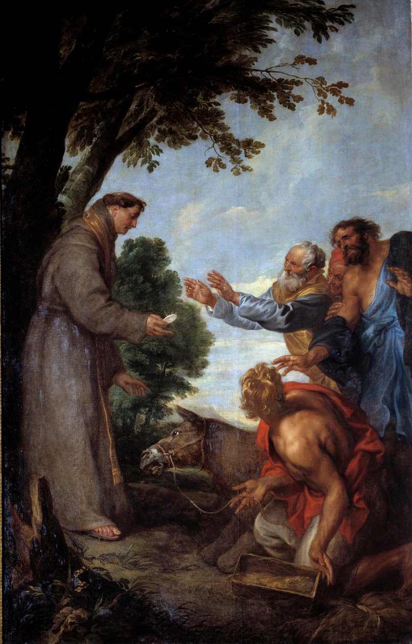 Il miracolo del mulo da Anthony van Dyck