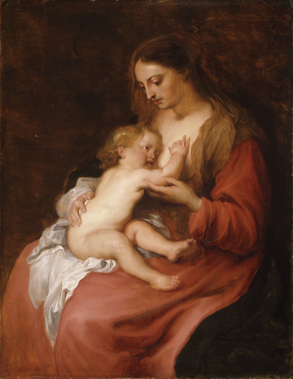 Vergine col Bambino da Anthony van Dyck