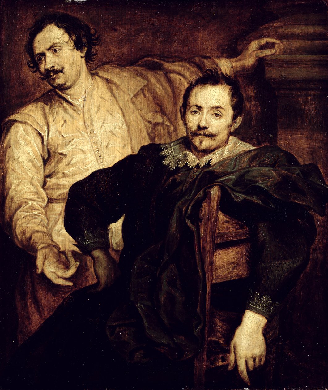 Doppio Ritratto dei Fratelli de Wael Lucas (1591-1661) e Cornelis (1592-1667) da Anthony van studio of Dyck